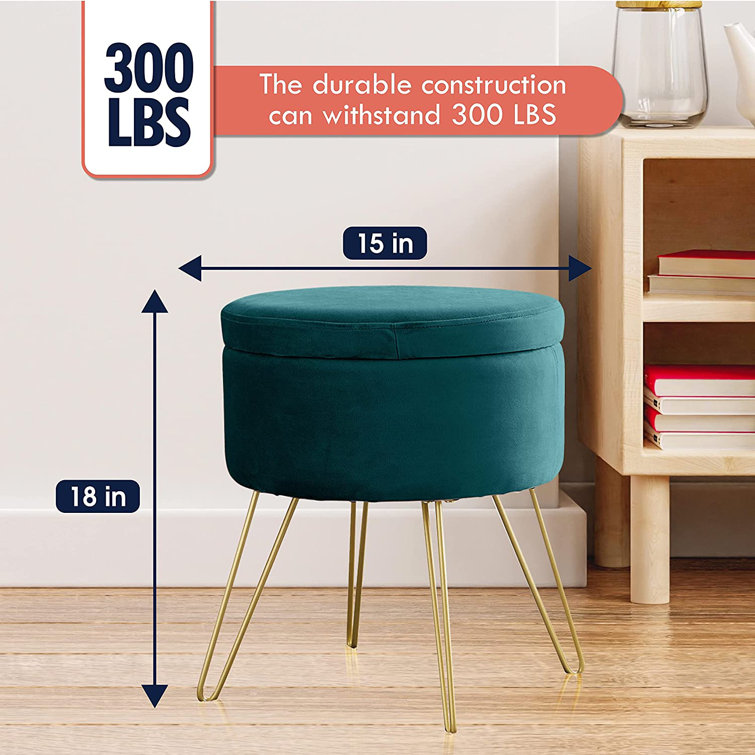 Round storage stool online seat